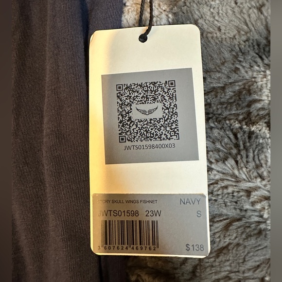 Zadig & Voltaire navy T Shirt Size Small - Picture 6 of 6